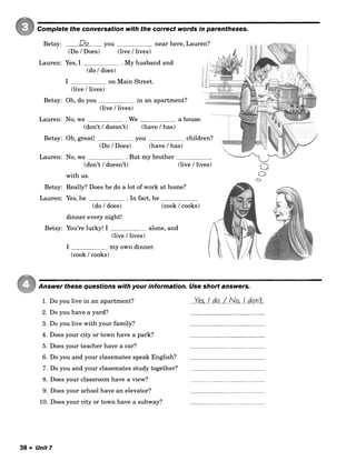 New interchange intro workbook third edition