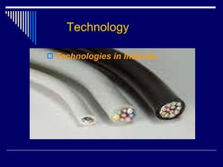 Technology Technologies in Internet. 