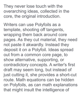 Poly Technical Introduction Writing Introduction to Polyfoils | PDF