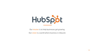 Our mission is to help businesses get growing.
Our vision is a world where business is inbound.
26
 