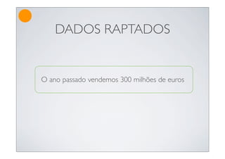 DADOS RAPTADOS


O ano passado vendemos 300 milhões de euros
 
