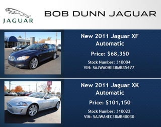 New Jaguar Specials Raleigh NC | Bob Dunn Jaguar