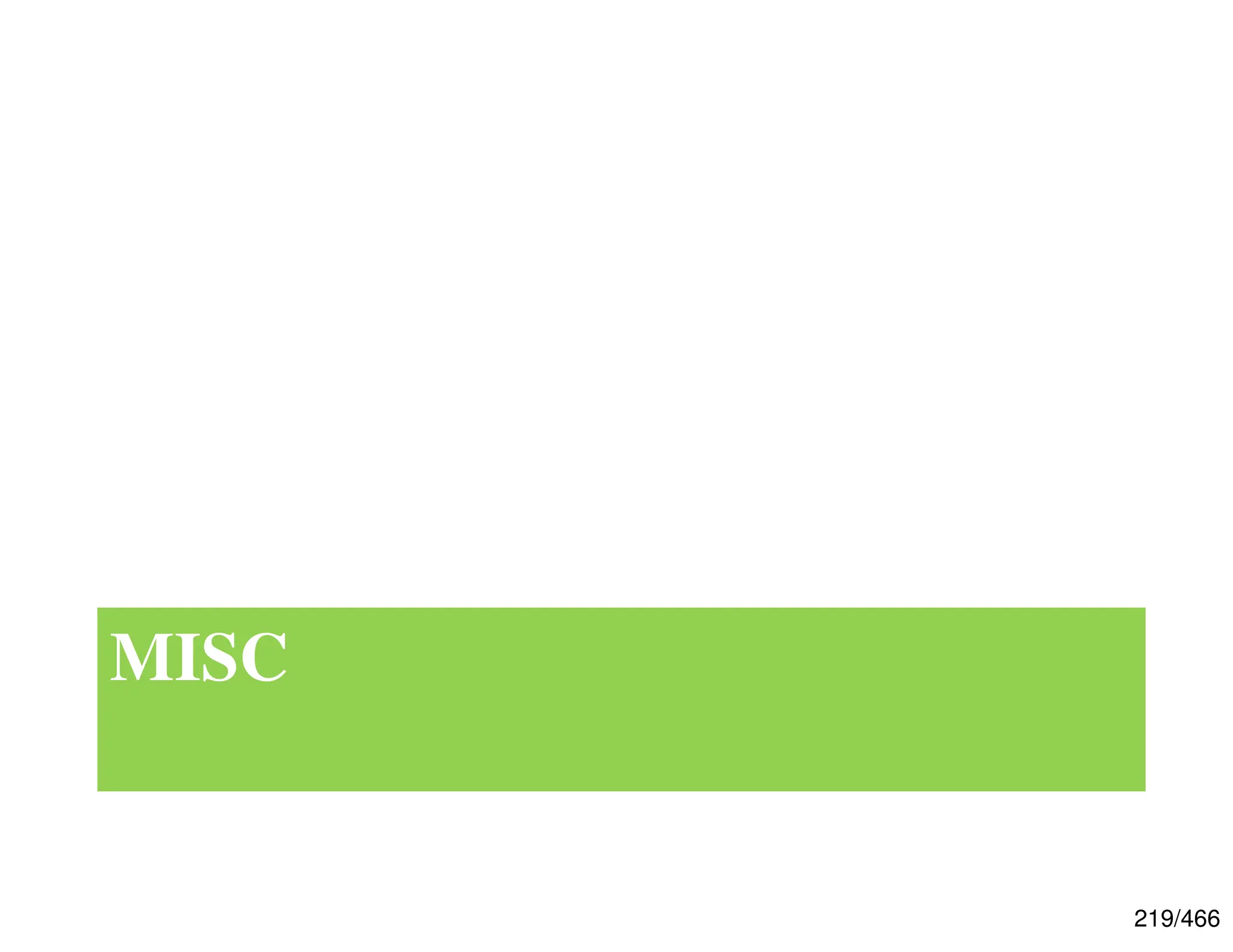 219/466 MISC 