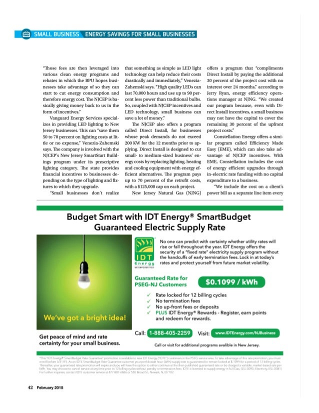 IDT Energy Energy Savings For Small Businesses