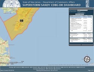 New Jersey Department of Community Affairs Superstorm Sandy CDBG dashboard as of Jan. 16, 2014 for Cape May County, NJ