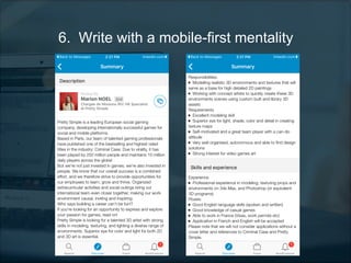 6. Write with a mobile-first mentality
 