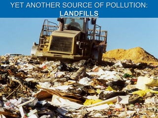 YET ANOTHER SOURCE OF POLLUTION:
LANDFILLS
 