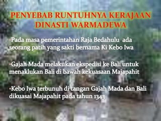 kerajaan dinasti warmadewa