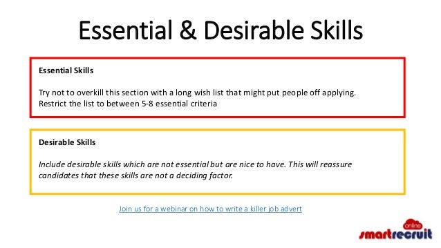 desirable job skills