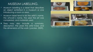 Museum Label Rails Comprehensive Guide to Labelling and Cataloging Museum Specimens | PPTX