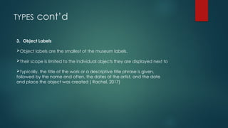 Comprehensive Guide to Labelling and Cataloging Museum Specimens | PPTX