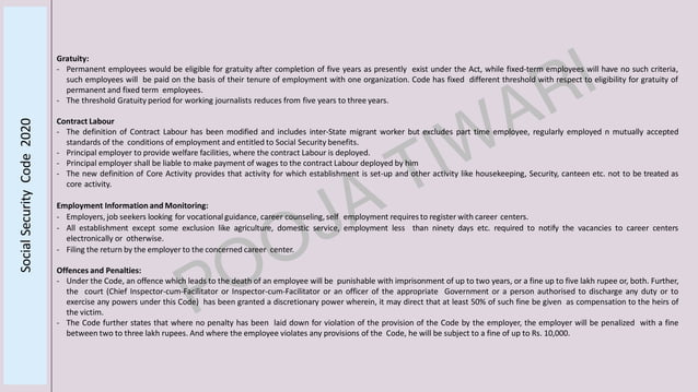 demystifying labour code series: occupational safety... New Labour codes-key changes | PDF