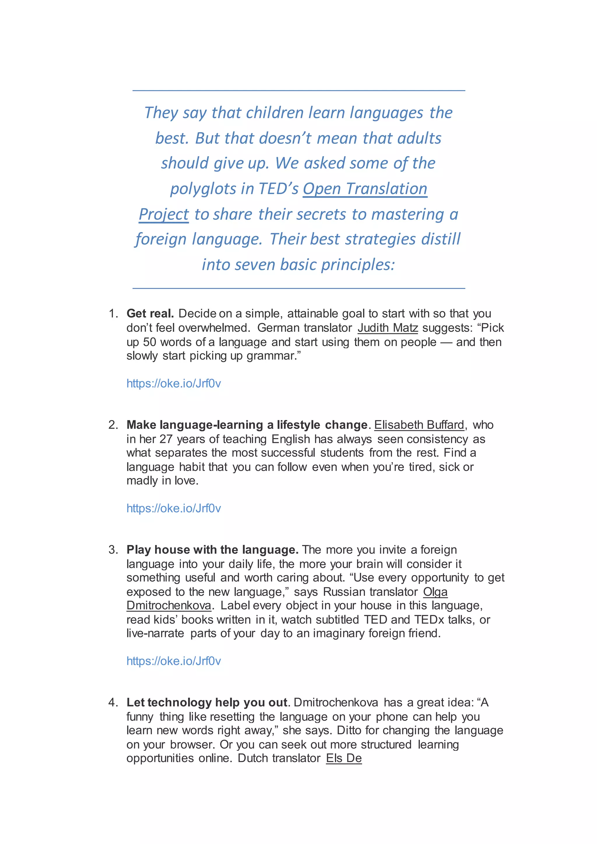 How To Learn New Languages Pdf How To Learn New Languages Pdf