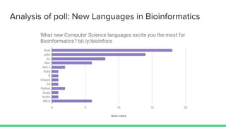 New languages in bioinformatics | PPT