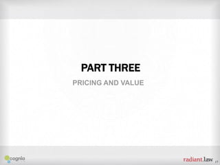 PART THREE
PRICING AND VALUE

17

 