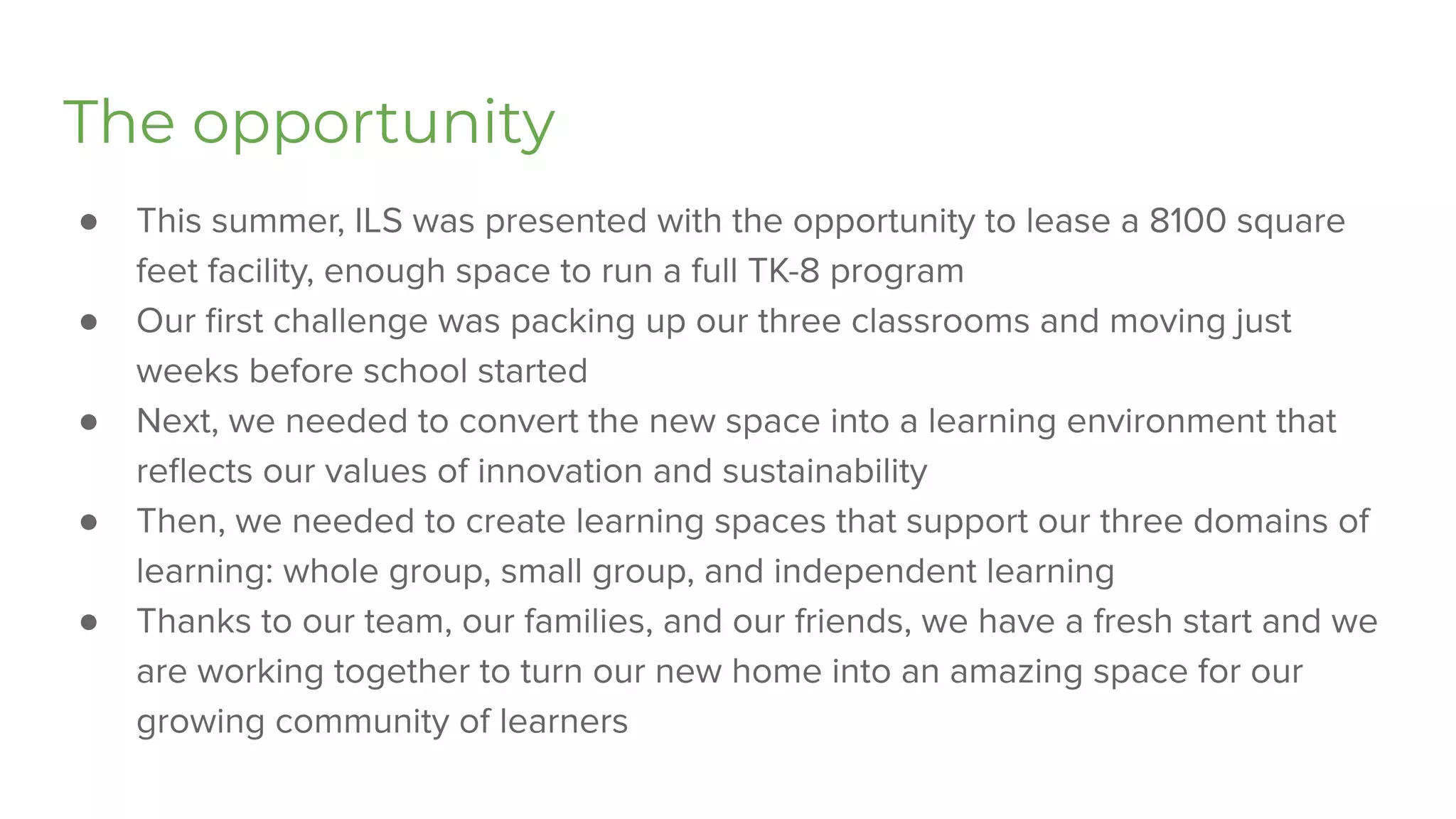 New learning space @ ILS | PPT