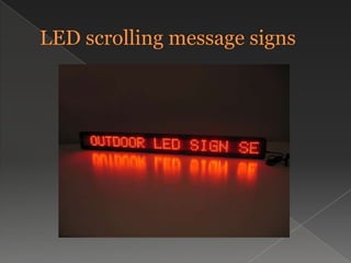 LED scrolling message signs
