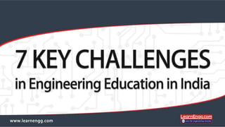 7 Key Challenges in Engineering Education in India & the Solution