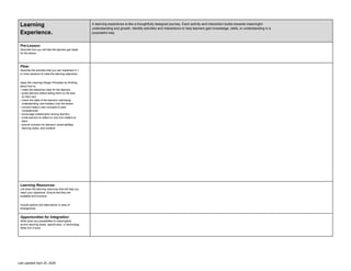 Comprehensive Lesson Plan Template for Management Education | DOCX