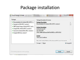 Package installation 
 