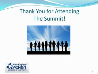 Thank You for Attending
The Summit!
12
 