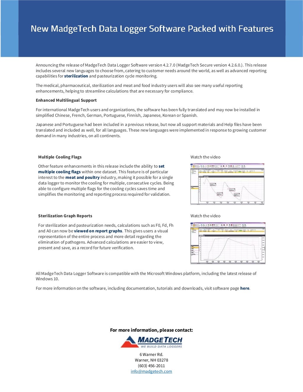 New MadgeTech Data Logger Software Packed with Features