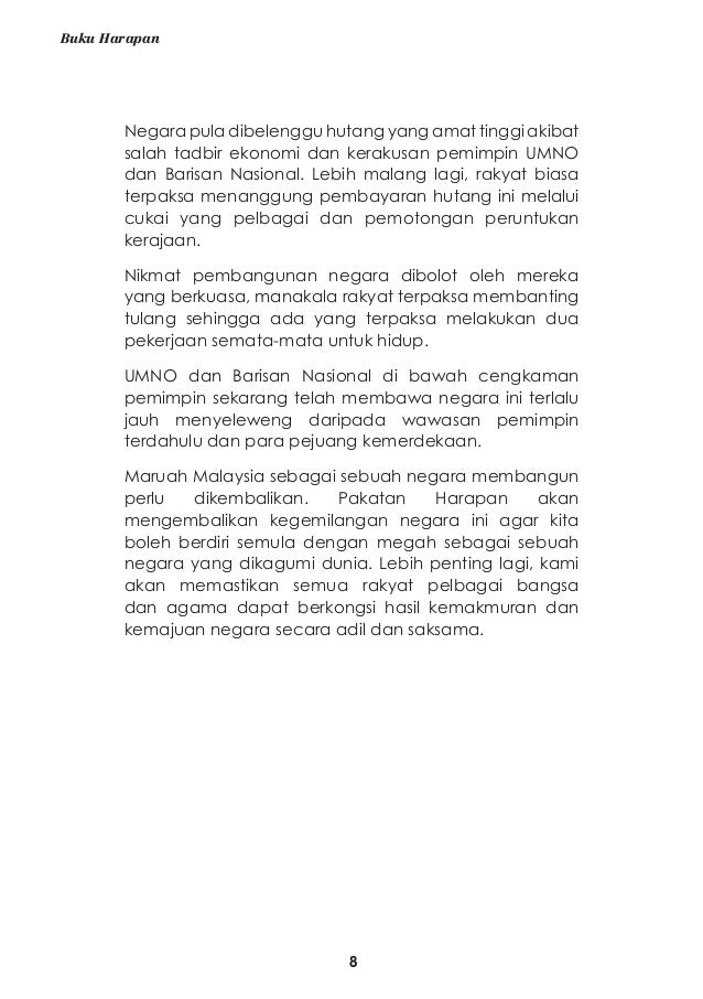 Malaysia Pakatan Harapan Buku Harapan