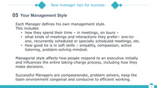 05 Tips and techniques for New manager | PPTX