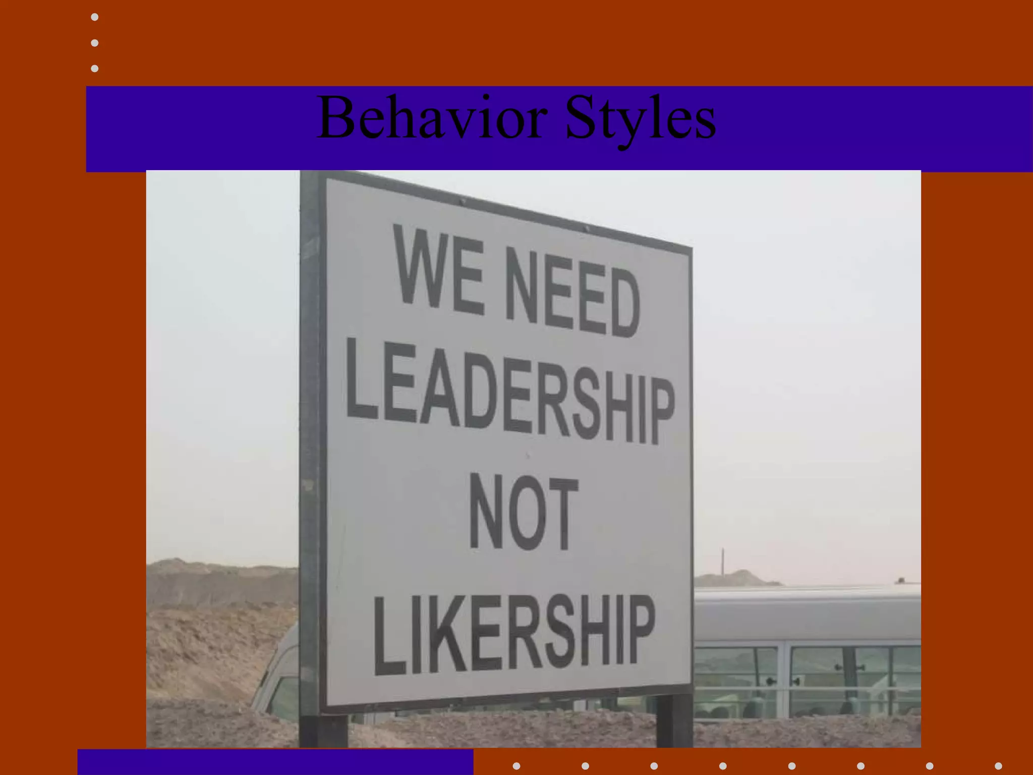 Behavior Styles 