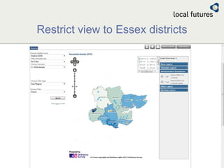 Restrict view to Essex districts
