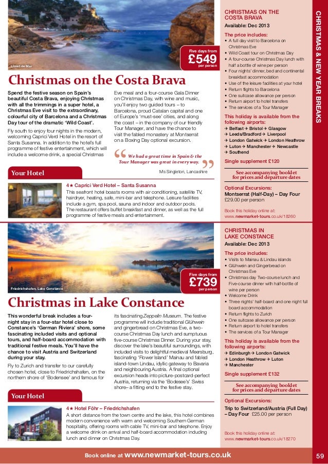 Newmarket Holidays Escorted holidays