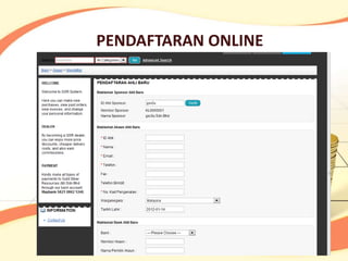 PENDAFTARAN ONLINE
 