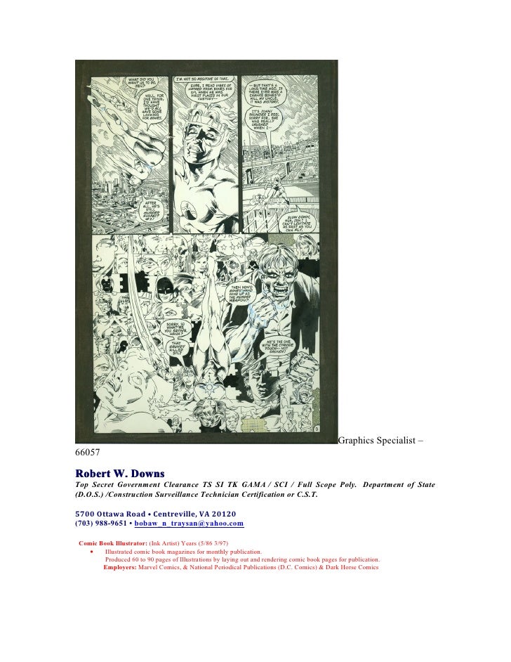 new marvel graphic art resume construction surveillance technician