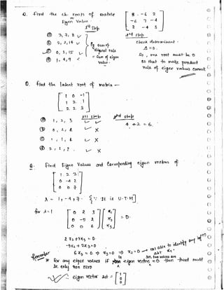 Ece Writing Math New math 2 made easy hand written notes Gate ECE | PDF
