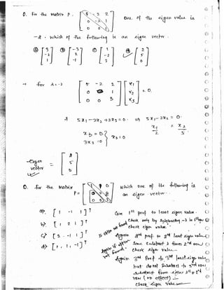 Ece Writing Math New math 2 made easy hand written notes Gate ECE | PDF