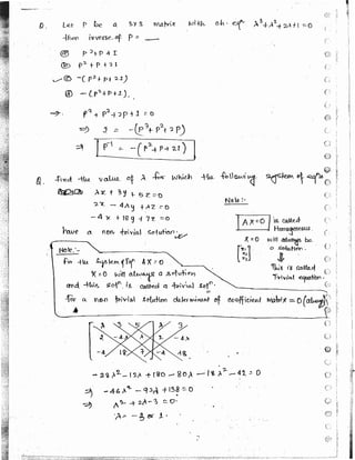 Ece Writing Math New math 2 made easy hand written notes Gate ECE | PDF