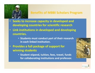 New  mbbi scholars_program