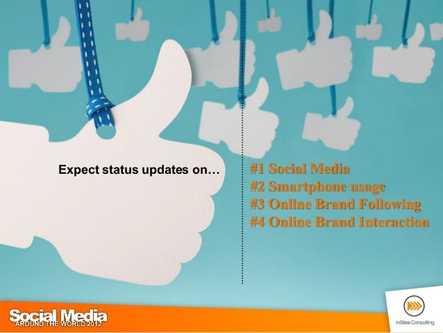 1 expect status updates on 1 social media 2 smartphone usage 3 o