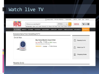 Watch live TV 
 