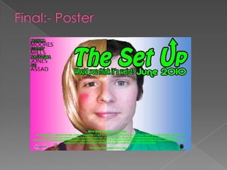 Tried to use a variety of colours that would not be seen in regular magazines.