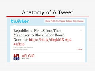 Anatomy of A Tweet 