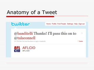 Anatomy of a Tweet 