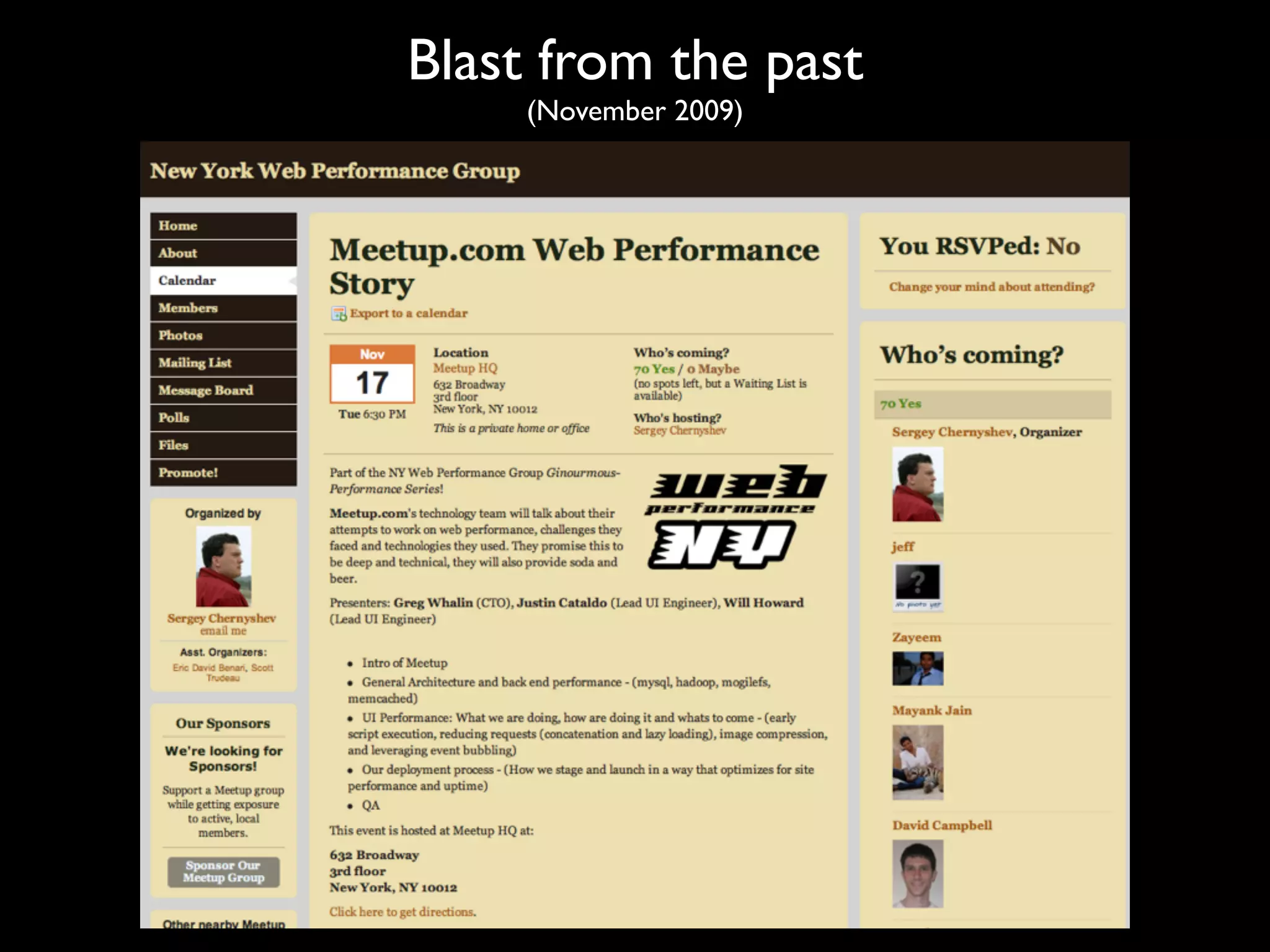 Blast from the past
    (November 2009)
 