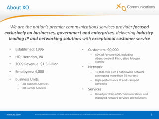 Meet XO Communications | PPTX