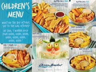 Ocean Basket Menu