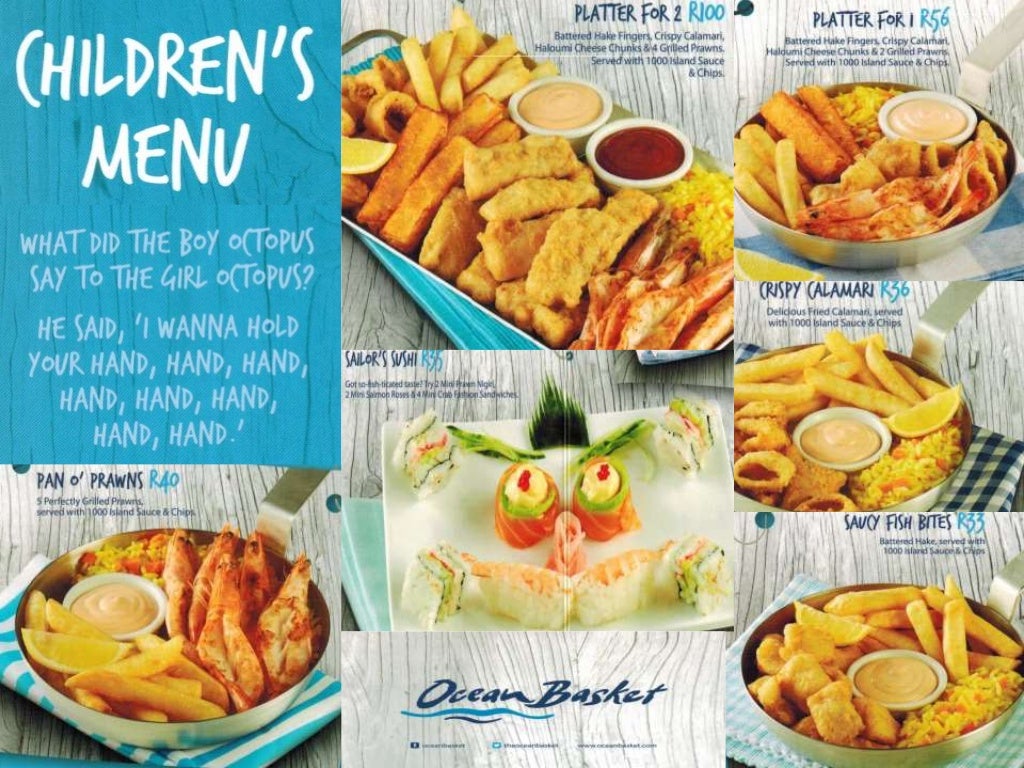 Ocean Basket Menu