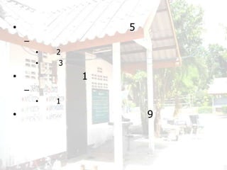 •                    5
    –
        •   2
        •    3
•                1
    –
        •   1
•                        9
 