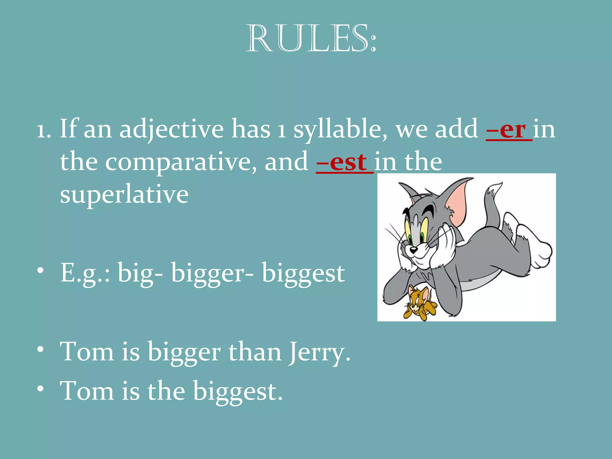 Comparative and superlative adjectives | PPT