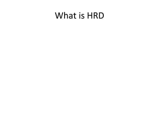 What is HRD 