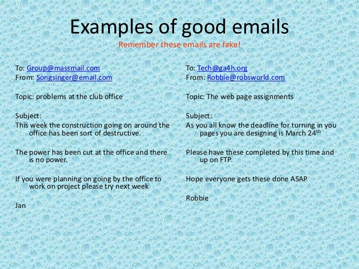 Email Etiquette